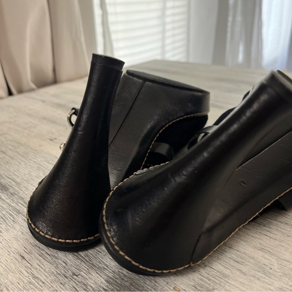 Coach Cleo Clip & Ring black suede heels slip on mules size 8B - Picture 11 of 12